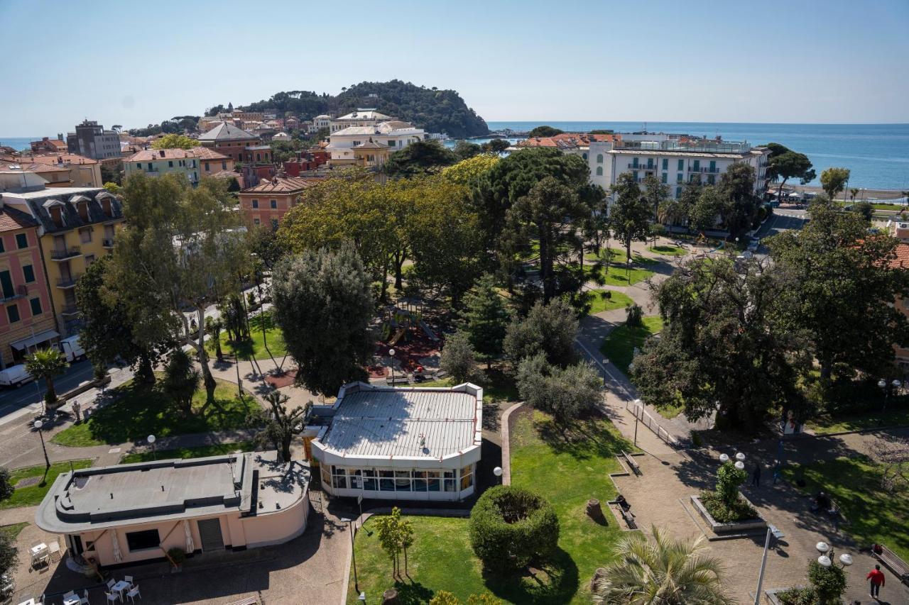 025 - Casa Panoramica In Centro, 90Metri Spiaggia Vista Mare Con Terrazzo Vista Portofino Appartement Sestri Levante Buitenkant foto